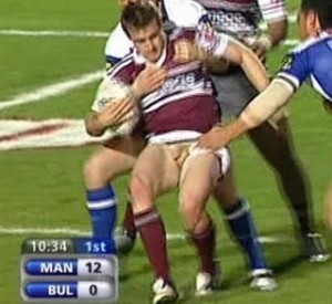 Naked Rugby Athlete